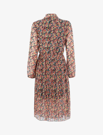 Robe longue fleurie - Orange - 2