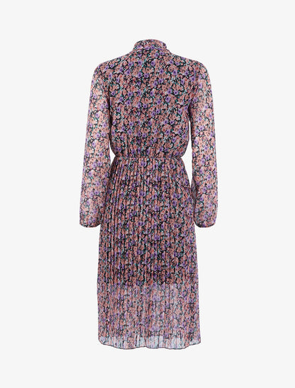 Robe longue fleurie - Rose - 1
