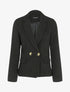 Veste fluide boutonnée - Noir - 1