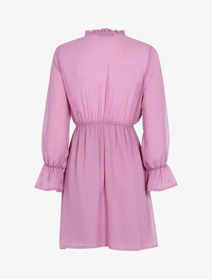 Robe patineuse fluide - Rose - 2