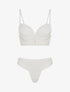 Ensemble soutien-gorge et tanga en dentelle - Blanc - 3